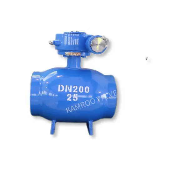 Carbon Steel or Stainless Steel Worm Gear Floating Tee Ball Valve