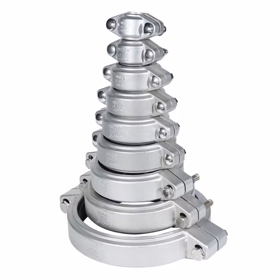 Flexible Type Stainless Steel Grooved Coupling Clamp Pipe Fitting